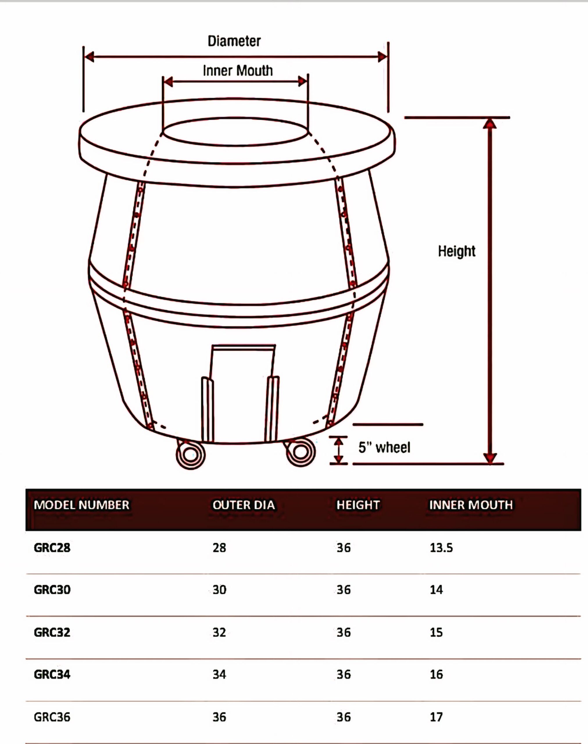 rose gold round tandoor