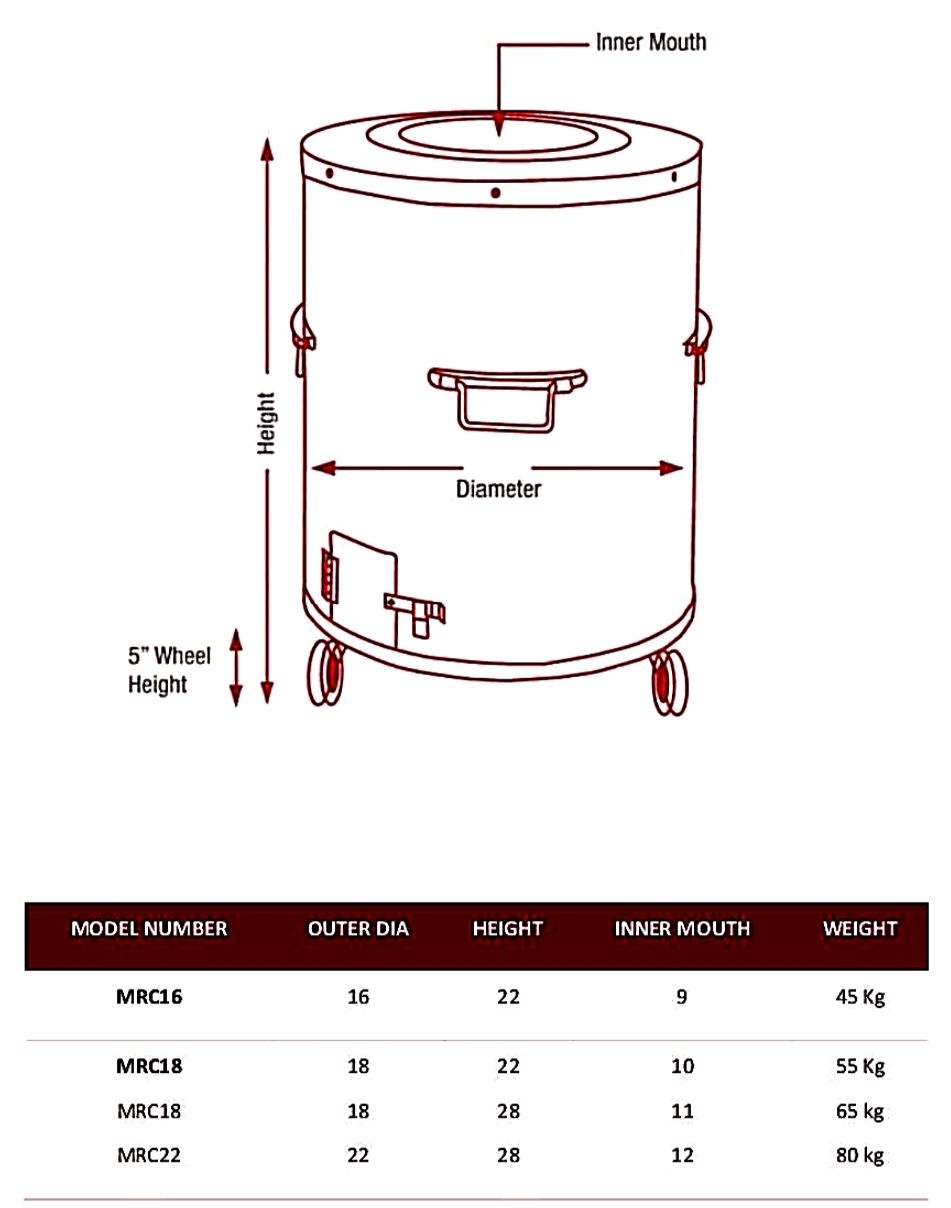 home powder – coated tandoor ( mini,black finish )
